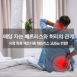 매일 자는 매트리스와 허리의 관계 체형 맞춤 메모리폼 매트리스 고르는 방법!